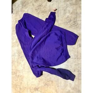 Vintage Purple Tultex Sweatshirt & Sweatpants Set Medium